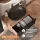 ARISA Bathroom Furniture Set, Black Ribbed – With Veluna LED Mirror and Black Ceramic Countertop Sink (60 cm)