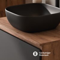 ARISA Badmöbel Set Schwarz – Mit Veluna LED...