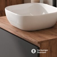 ARISA Badmöbel Set Schwarz – Mit Veluna LED...