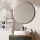 Ensemble de meubles de salle de bains ARISA noir – Avec miroir LED Veluna et lavabo à poser en céramique blanche de 55 cm