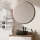 Ensemble de meubles de salle de bains ARISA blanc – Avec miroir LED Veluna et lavabo à poser en céramique noir de 42 cm