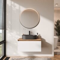 ARISA Badmöbel Set Weiß – Mit Veluna LED...