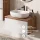 Ensemble de meubles de salle de bains ARISA blanc – Avec miroir LED Veluna et lavabo à poser en céramique blanche de 60 cm