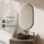Ensemble de meubles de salle de bains ARISA noir – Avec miroir LED « Glora » et lavabo à poser en céramique noir de 42 cm