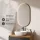 Ensemble de meubles de salle de bains ARISA noir – Avec miroir LED « Glora » et vasque à poser en céramique blanche de 42 cm