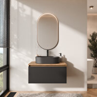 ARISA Badmöbel Set Schwarz – Mit...