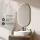 Ensemble de meubles de salle de bains ARISA noir – Avec miroir LED « Glora » et vasque à poser en céramique blanche de 55 cm