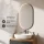 Ensemble de meubles de salle de bains ARISA noir – Avec miroir LED « Glora » et lavabo à poser en céramique blanche de 60 cm