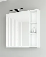 Armadietto a specchio 70 cm (bianco)