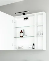 Armadietto a specchio 70 cm (bianco)