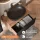 ARISA Bathroom Furniture Set, Black Ribbed – With "Glora" LED Mirror and Black Ceramic Countertop Sink (60 cm)