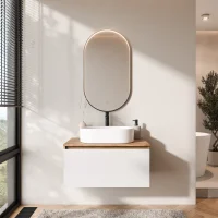 Ensemble de meubles de salle de bains ARISA en blanc...