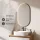 Ensemble de meubles de salle de bains ARISA en blanc – Avec miroir LED « Glora » et lavabo à poser en céramique blanche de 55 cm