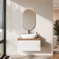 Ensemble de meubles de salle de bains ARISA en blanc...