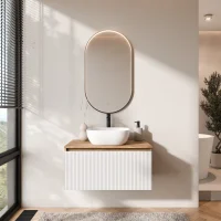 Conjunto de muebles de baño ARISA en blanco...