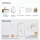 ARISA Bathroom Furniture Set in White Ribbed – With "Glora" LED Mirror and White Ceramic Countertop Sink (42 cm)
