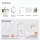 ARISA Bathroom Furniture Set in White Ribbed – With "Glora" LED Mirror and White Ceramic Countertop Sink (55 cm)