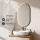 ARISA Bathroom Furniture Set in White Ribbed – With "Glora" LED Mirror and White Ceramic Countertop Sink (60 cm)