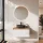 Set di mobili da bagno ARISA - Con specchio a LED NOVA e lavabo da appoggio in ceramica da 60 cm
