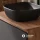 Ensemble de meubles de salle de bains ARISA noir – Avec miroir Nova à LED et vasque à poser en céramique noire de 42 cm