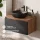 Ensemble de meubles de salle de bains ARISA noir – Avec miroir Nova à LED et vasque à poser en céramique noire de 42 cm