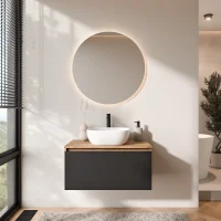 Conjunto de muebles de baño ARISA en negro –...