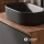 Ensemble de meubles de salle de bains ARISA noir – Avec miroir Nova à LED et vasque à poser en céramique noire de 55 cm