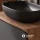Ensemble de meubles de salle de bains ARISA noir – Avec miroir Nova à LED et lavabo à poser en céramique blanche de 60 cm