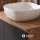 ARISA Bathroom Furniture Set, Black Ribbed – With Nova LED Mirror and White Ceramic Countertop Sink (42 cm)