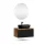 ARISA Bathroom Furniture Set, Black Ribbed – With Nova LED Mirror and Black Ceramic Countertop Sink (60 cm)