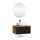 ARISA Bathroom Furniture Set, Black Ribbed – With Nova LED Mirror and White Ceramic Countertop Sink (60 cm)