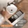 Ensemble de meubles de salle de bains ARISA blanc – Avec miroir Nova à LED et vasque à poser en céramique blanche de 42 cm