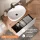 Ensemble de meubles de salle de bains ARISA blanc – Avec miroir Nova à LED et vasque à poser en céramique blanche de 60 cm