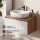 Ensemble de meubles de salle de bains ARISA blanc – Avec miroir Nova à LED et vasque à poser en céramique blanche de 60 cm