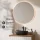 ARISA Bathroom Furniture Set, White Ribbed – With Nova LED Mirror and Black Ceramic Countertop Sink (42 cm)