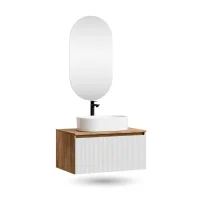 Set di mobili da bagno ARISA &ndash; Con specchio a LED e...