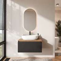 Conjunto de muebles de baño ARISA en negro, con...