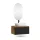 Ensemble de meubles de salle de bains ARISA en noir - Avec miroir à LED et lavabo à poser en céramique blanche de 60 cm