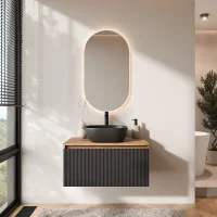 Conjunto de muebles de baño ARISA en negro...