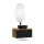 ARISA Bathroom Furniture Set in Black Ribbed - With LED Mirror and Black Ceramic Countertop Sink (42 cm)