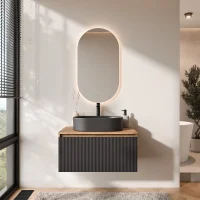 Conjunto de muebles de baño ARISA en negro...