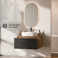 Conjunto de muebles de baño ARISA en negro...