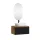 ARISA Bathroom Furniture Set in Black Ribbed - With LED Mirror and White Ceramic Countertop Sink (60 cm)