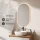 ARISA Bathroom Furniture Set in White Ribbed - With LED Mirror and White Ceramic Countertop Sink (42 cm)