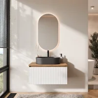 Ensemble de meubles de salle de bains ARISA blanc...