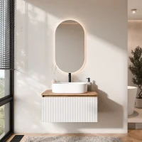 Conjunto de muebles de baño ARISA en blanco...