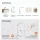 ARISA Bathroom Furniture Set in White Ribbed - With LED Mirror and White Ceramic Countertop Sink (55 cm)