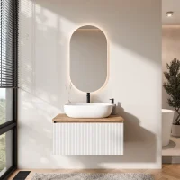 Conjunto de muebles de baño ARISA en blanco...