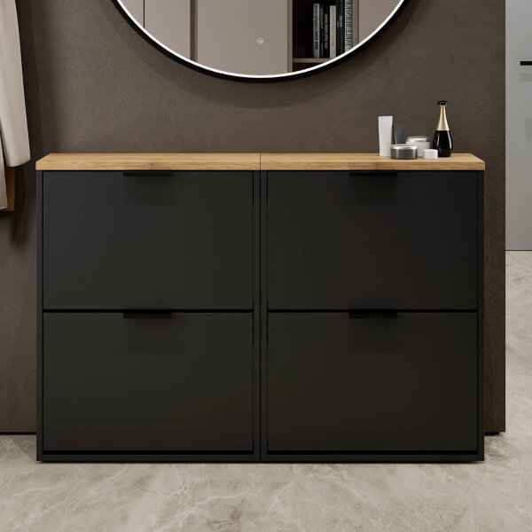 STIVIO Schuhschrank zweireihig