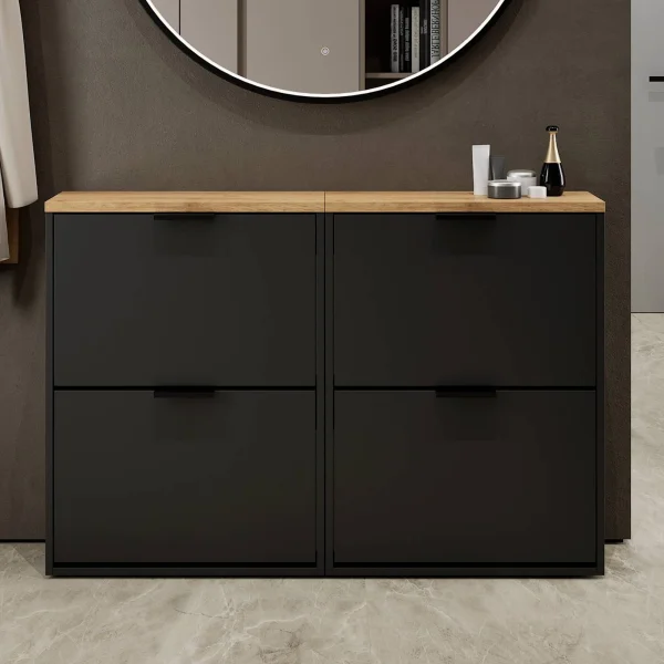 STIVIO Schuhschrank zweireihig